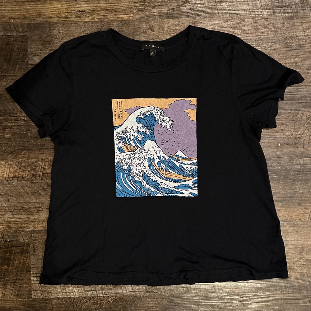 The Great Wave Black Tee